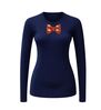 foto 7 Longsleeve shirtje Kerst foute vlinderstrik met oliebollen print.