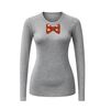 foto 8 Longsleeve shirtje Kerst foute vlinderstrik met oliebollen print.