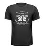 Made in 2012 Verjaardag T-shirt 