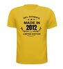 foto 15 Made in 2012 Verjaardag T-shirt 