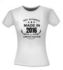 foto 14 Made in 2016 Verjaardag T-shirt 