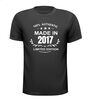 Made in 2017 Verjaardag T-shirt 