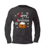 Shirtje longsleeve Super fout kerst shirt.  Merry Christmas oliebollen shirt