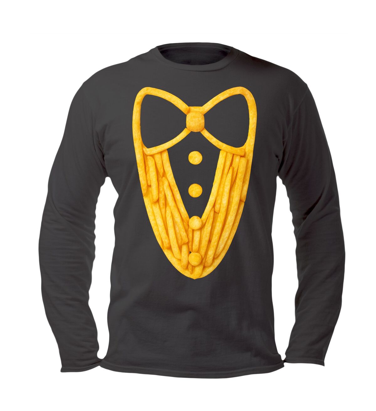 Snack in stijl smoking Longsleeve met Frietjes