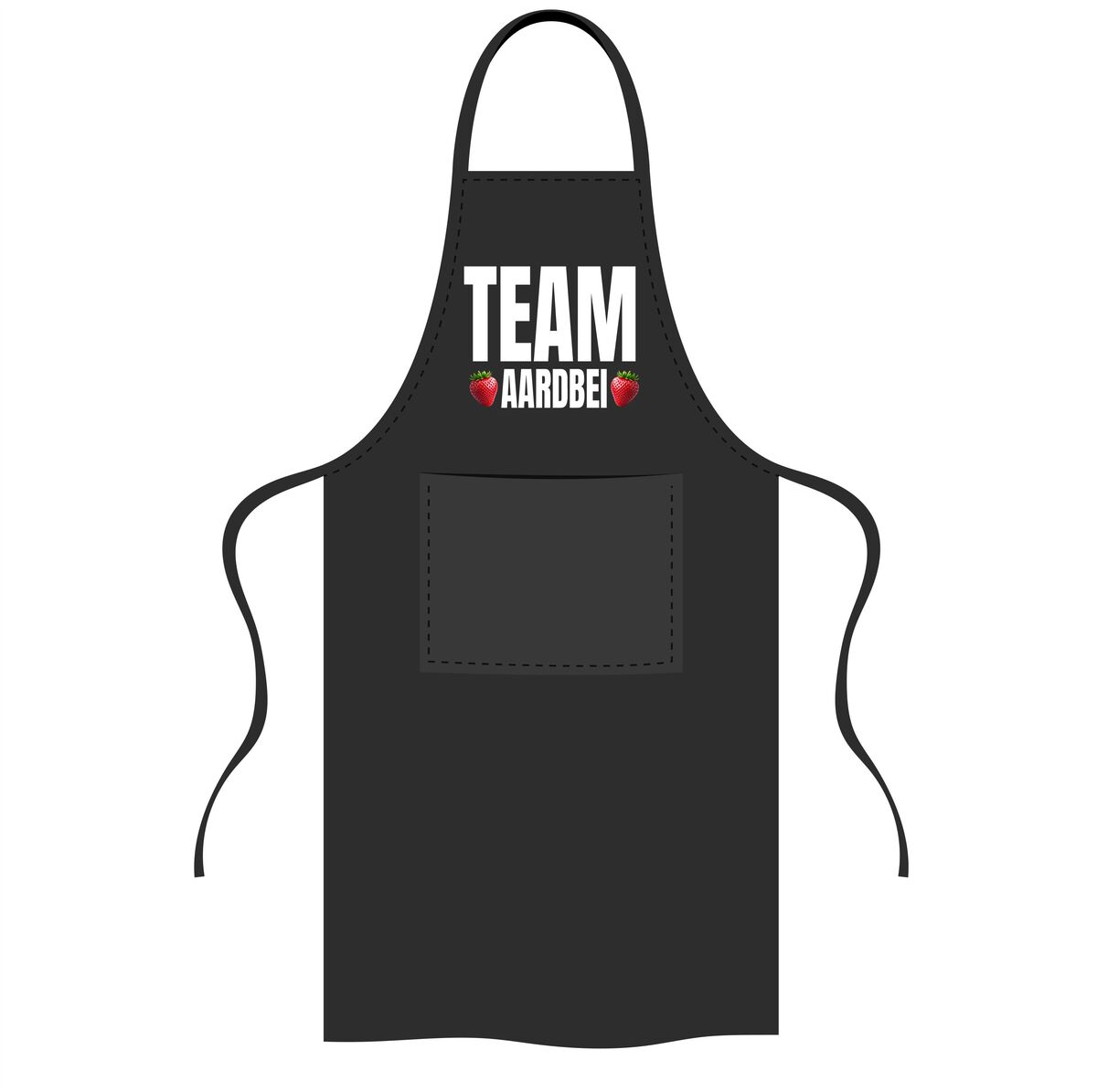 Team aardbei keuken schort voor de strawberry chef