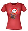 foto 4 Uniek Verjaardag T-shirt voor Dames Levensgenieter 41 jaar