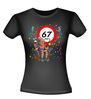 Uniek Verjaardag T-shirt voor Dames Levensgenieter 67 jaar