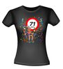 Uniek Verjaardag T-shirt voor Dames Levensgenieter 71 jaar
