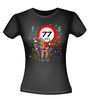 Uniek Verjaardag T-shirt voor Dames Levensgenieter 77 jaar
