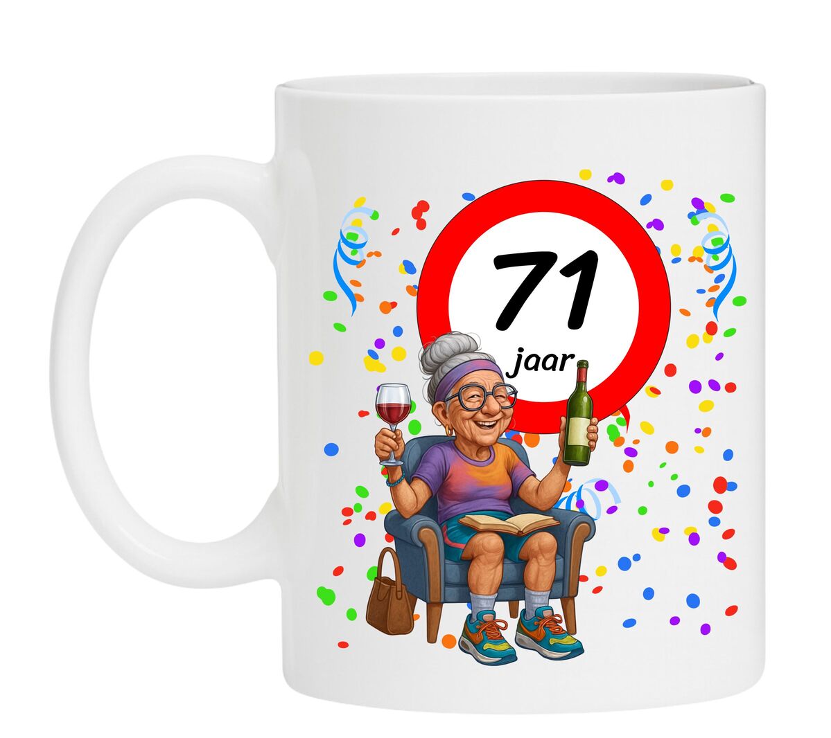 Verjaardagsmok voor Dames - Humor Cadeau - 71 jaar