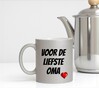 foto 3 Zilveren glitter mok voor de liefste oma met hartje