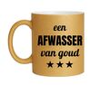 foto 1 Gouden glitter mok! Voor een afwasser van goud.