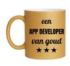 foto 1 Gouden glitter mok! Voor een app developer van goud.