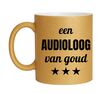 foto 1 Gouden glitter mok! Voor een audioloog van goud.