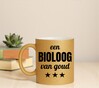 foto 4 Gouden glitter mok! Voor een bioloog van goud.