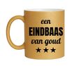 foto 1 Gouden glitter mok! Voor een eindbaas van goud.