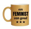 foto 1 Gouden glitter mok! Voor een feminist van goud.