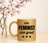 foto 2 Gouden glitter mok! Voor een feminist van goud.