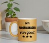 foto 4 Gouden glitter mok! Voor een floormanager van goud.