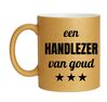 foto 1 Gouden glitter mok! Voor een handlezer van goud.