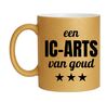 foto 1 Gouden glitter mok! Voor een ic-arts van goud.