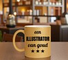 foto 4 Gouden glitter mok! Voor een illustrator van goud.