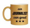 foto 1 Gouden glitter mok! Voor een journalist van goud.