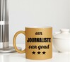 foto 3 Gouden glitter mok! Voor een journaliste van goud.