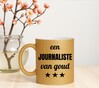 foto 4 Gouden glitter mok! Voor een journaliste van goud.