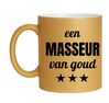foto 1 Gouden glitter mok! Voor een masseur van goud.