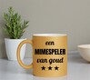 foto 4 Gouden glitter mok! Voor een mimespeler van goud.