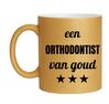 foto 1 Gouden glitter mok! Voor een orthodontist van goud.
