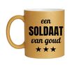 foto 1 Gouden glitter mok! Voor een soldaat van goud.