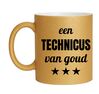 foto 1 Gouden glitter mok! Voor een technicus van goud.