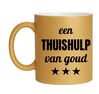 foto 1 Gouden glitter mok! Voor een thuishulp van goud.