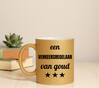 foto 3 Gouden glitter mok! Voor een verkeersregelaar van goud.
