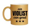 foto 1 Gouden glitter mok! Voor een violist van goud.