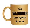 foto 1 Gouden glitter mok! Voor een wijnboer van goud.