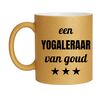 foto 1 Gouden glitter mok! Voor een yogaleraar van goud.