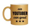 foto 1 Gouden glitter mok! Voor een youtuber van goud.