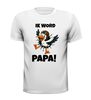 foto 7 Ik word papa! ooievaar die uit T-shirt krijpt