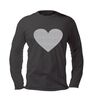 foto 1 Longsleeve met glitter zilveren hart shine in silver