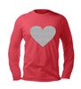 foto 3 Longsleeve met glitter zilveren hart shine in silver