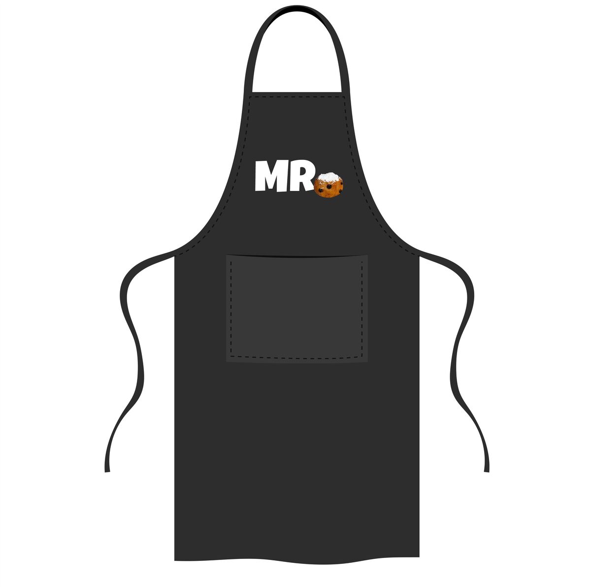 Mr. oliebol 0liebollen schort grappige Bakschort met Oliebol Afbeelding