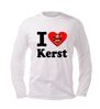 foto 4 T-shirt I love kerst met kerstman Lange mouw