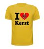foto 11 T-shirt I love kerst met kerstman