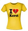 foto 12 T-shirt I love kerst met kerstman