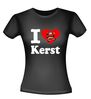 foto 2 T-shirt I love kerst met kerstman