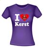 foto 4 T-shirt I love kerst met kerstman