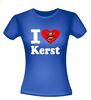 foto 6 T-shirt I love kerst met kerstman